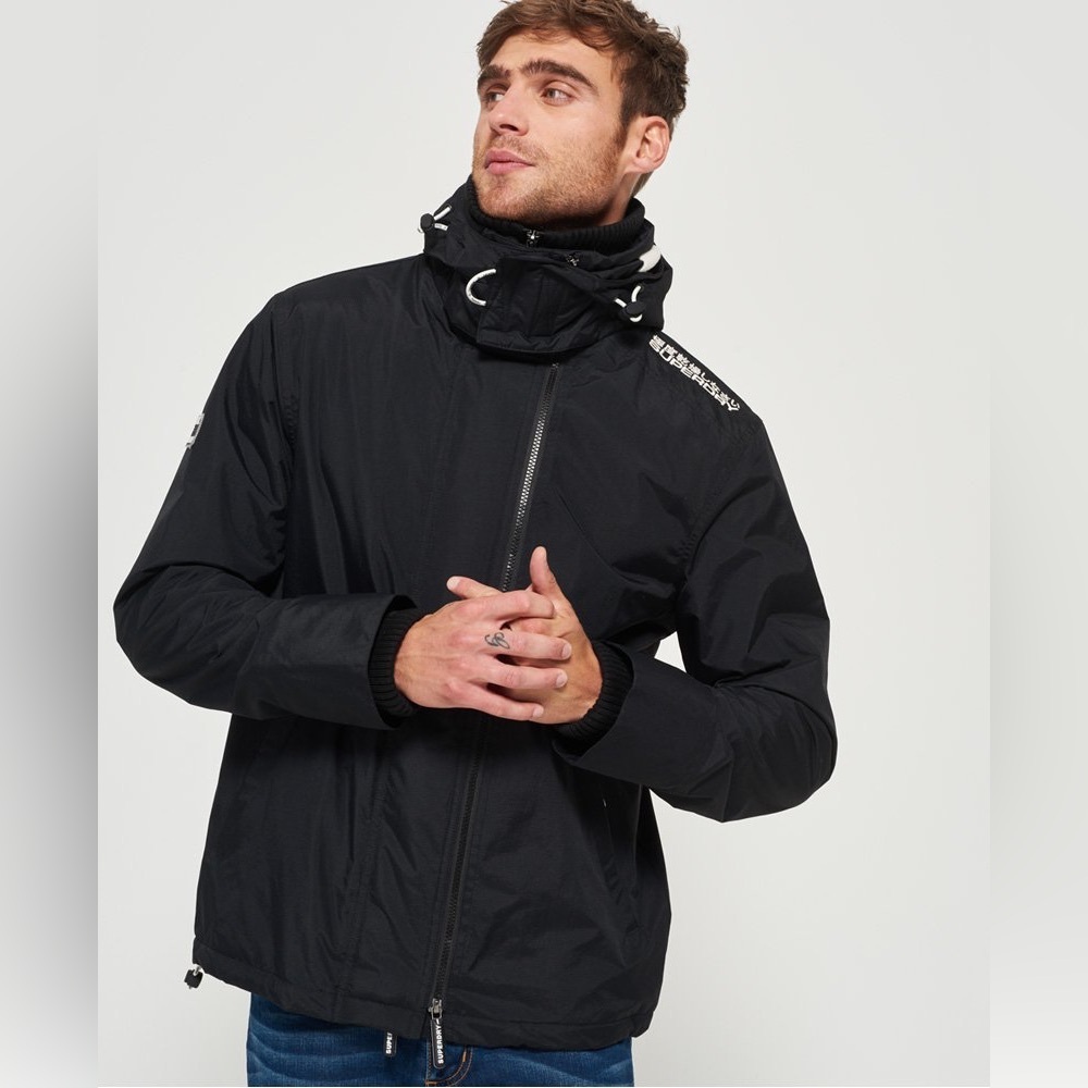 SUPERDRY POP ZIP HOODED technical windcheater
